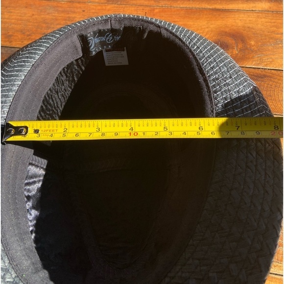 Vintage Black w/ white Chevrons Fedora Tailor Made - Picture 7 of 10